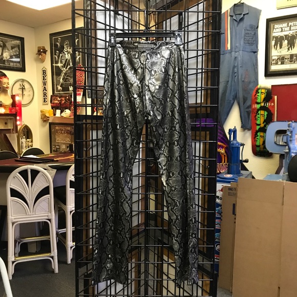 3 Piece Snakeskin Print Stage Wear Set by Pleasure Addict - Jacket, Skirt, Pants - Picture 13 of 15